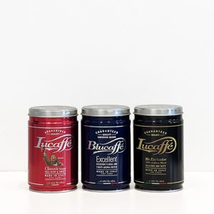 Lucaffe 250gr Tins of ground coffee Classic Mr Exclusive Blucaffe